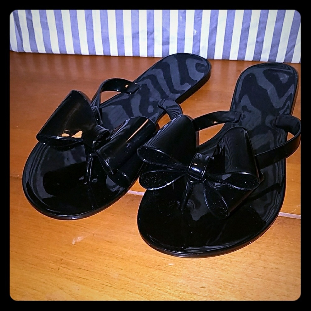 Black Flip Flops